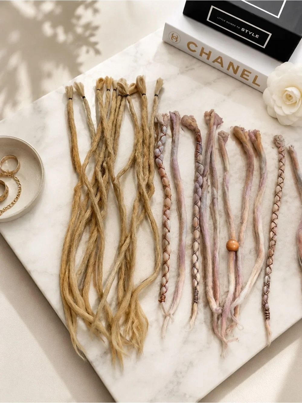 Free People Blonde & Pastel Braided Hair Extensions